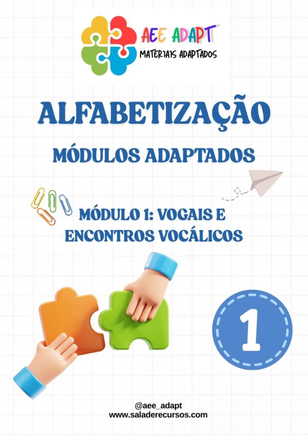 ALFABETIZAÇÃO ADAPTADA: VOGAIS E ENCONTROS VOCÁLICOS